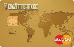 MasterCard Gold Крайинвестбанк - пластиковая, дебетовая банковская карта Банки.ру